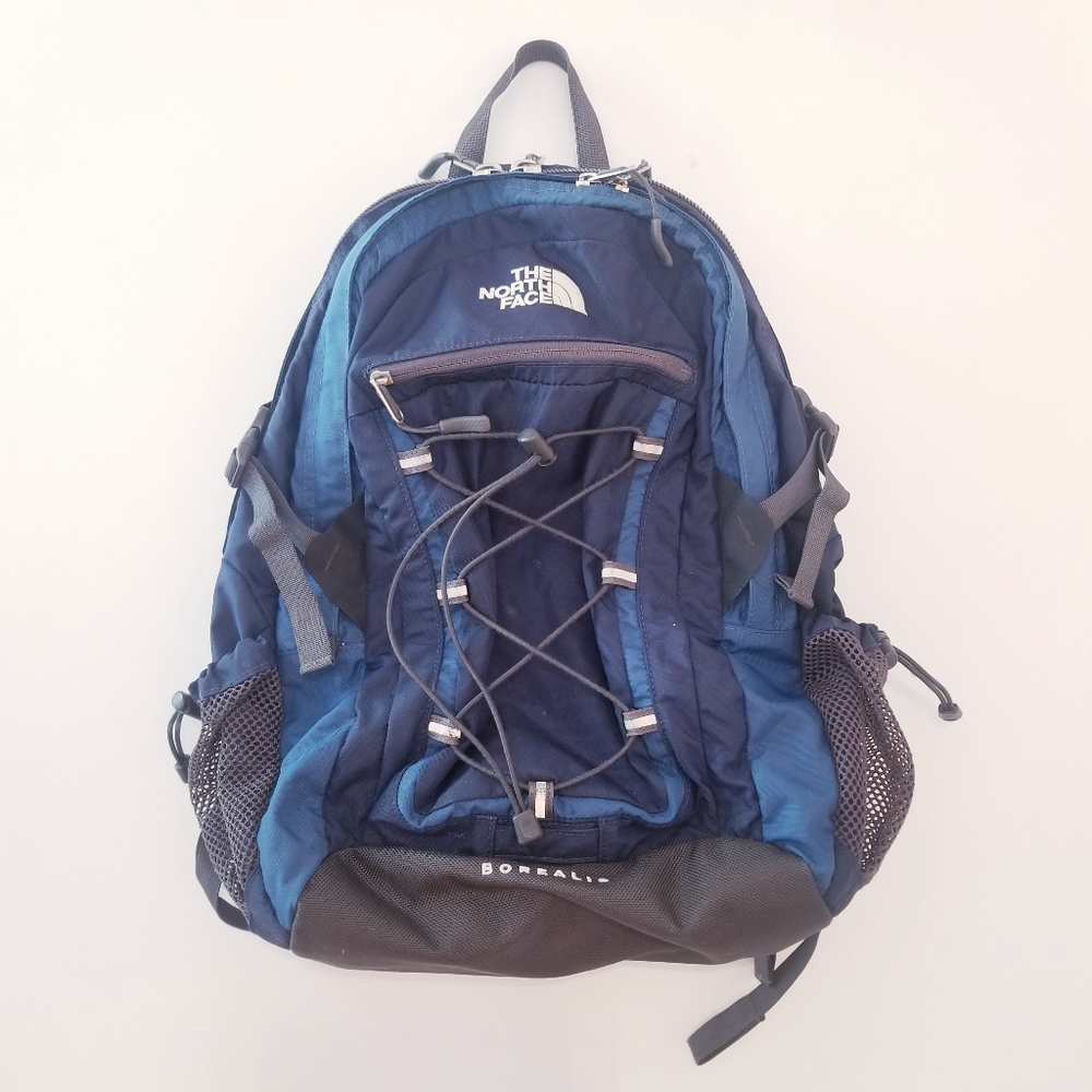 The North Face Borealis Backpack Blue and Gray